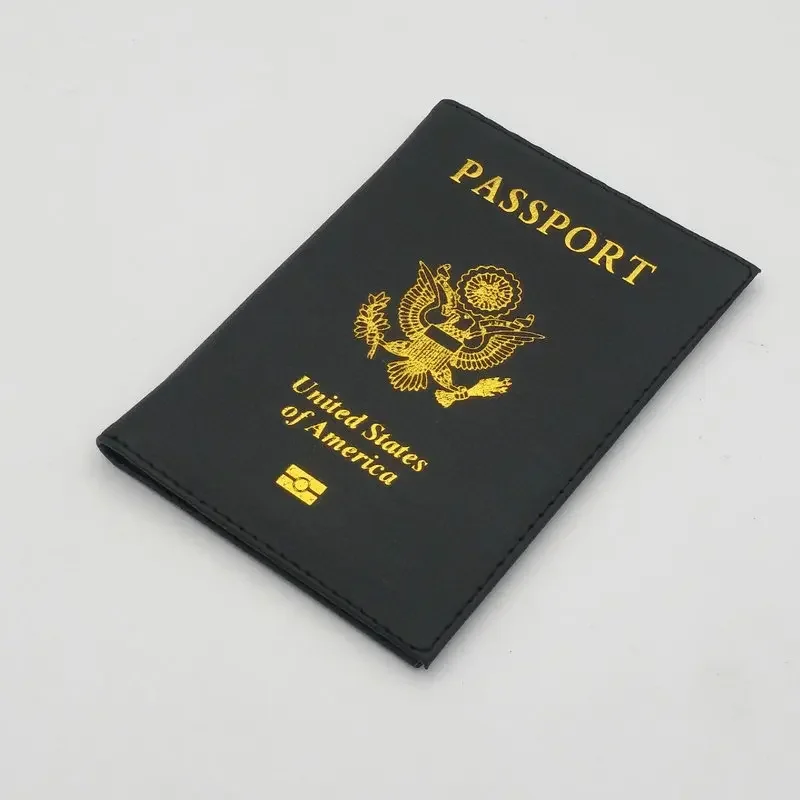 Personalised leather USA Passport Cover Customized Travel Passport holder American Wallet Covers for Passports Girls America