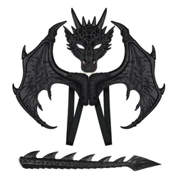 New Halloween Children's Party Decoration Dragon Mask Cosplay Dress Up Props