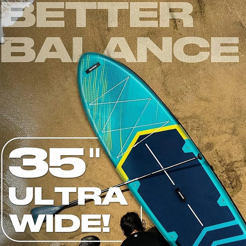 

Durable Polyester Inflatable Stand-Up Paddle Board Quality Surfboard for Ocean Waters for Stand-Up SUP Surfing