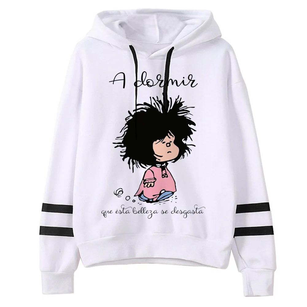 Mafalda hoodie graphic patterned modern style manga streetwear anime sweater teen tracksuits pullover manga patterned