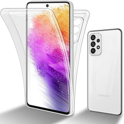 360 Full Body Transparent Silicone Phone Case For Samsung Galaxy A73 A72 A71 A70 A55 A54 A53 A52 A51 A50 A42 A41 A40 A35 Cover