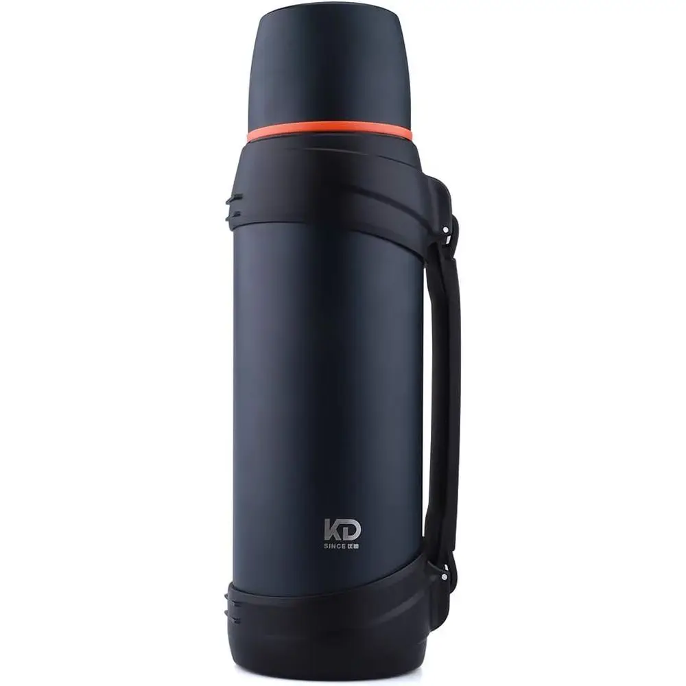 

85oz Insulated Travel Coffee Mug with Vacuum Bottle and Plastic Cup - Ideal for Outdoor Activities