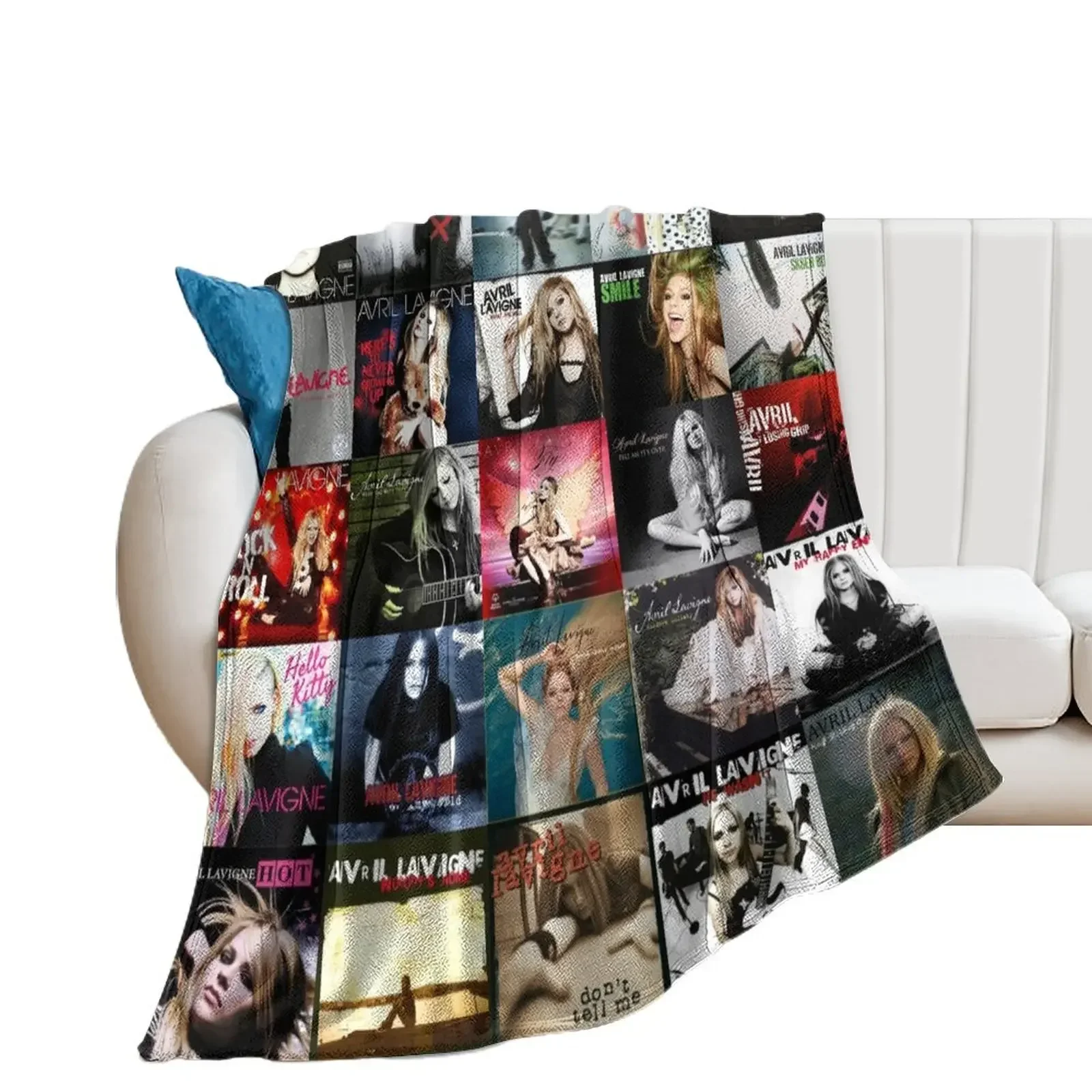 Ai Avril Lavigne Quilt For Fans Throw Blanket Decorative Beds Winter beds Bed linens Blankets