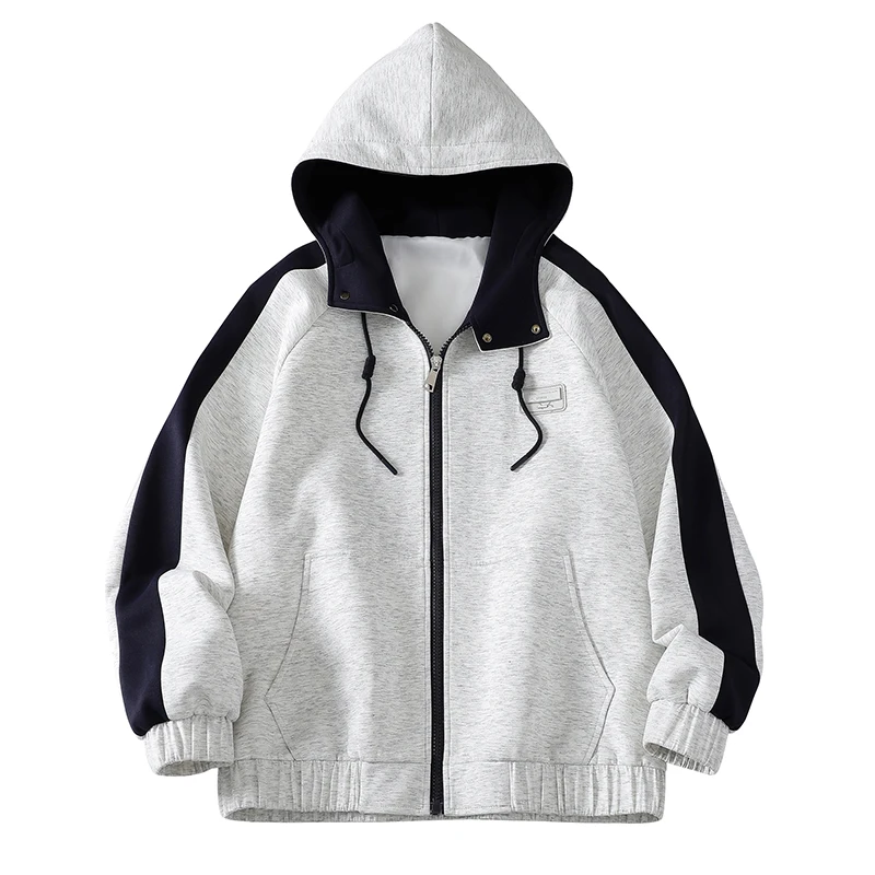 Casual Two Piece Men\'s Sets 2026 Spring Autumn Cotton Hooded Jacket & Full-Length Pant Tracksuit Sportswear Coat&Jogger Clothing