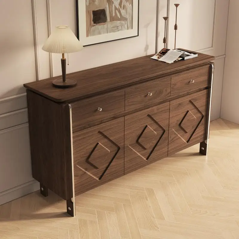 

Новинка: Тумба для гостиной в простом дизайне, из массива дерева, для прихожей отеля, с выдвижными ящиками, вместительный буфет для столовой