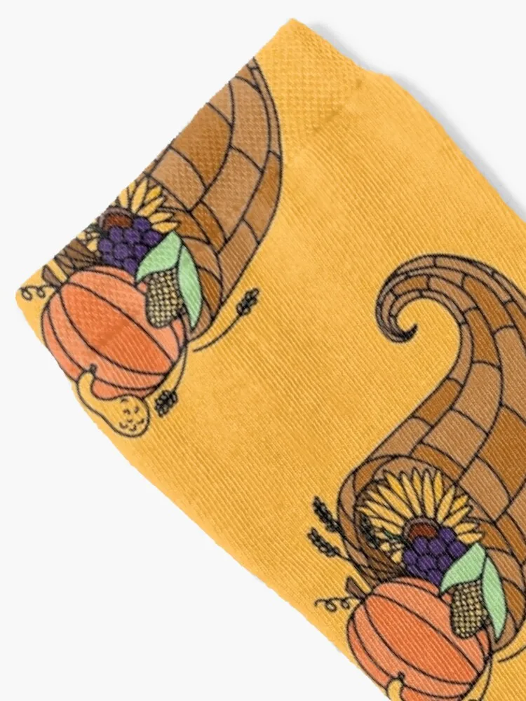 Festive Fall Cornucopia Socks Sock High Women Men'S Sock