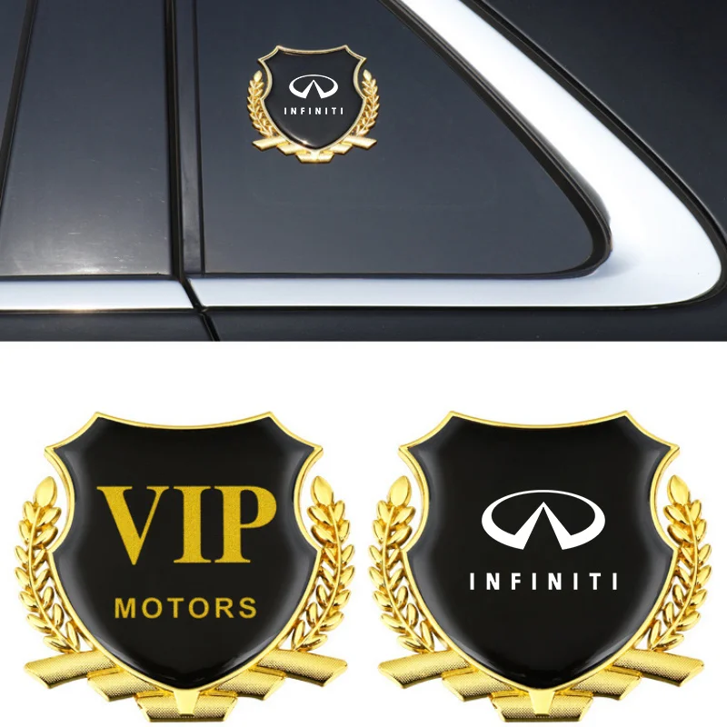 

Эмблема автомобиля 3D металлический значок наклейка в форме пшеницы уха украшение окна автомобиля наклейка аксессуары для Infiniti Q50 G37 QX70 FX35 Q90