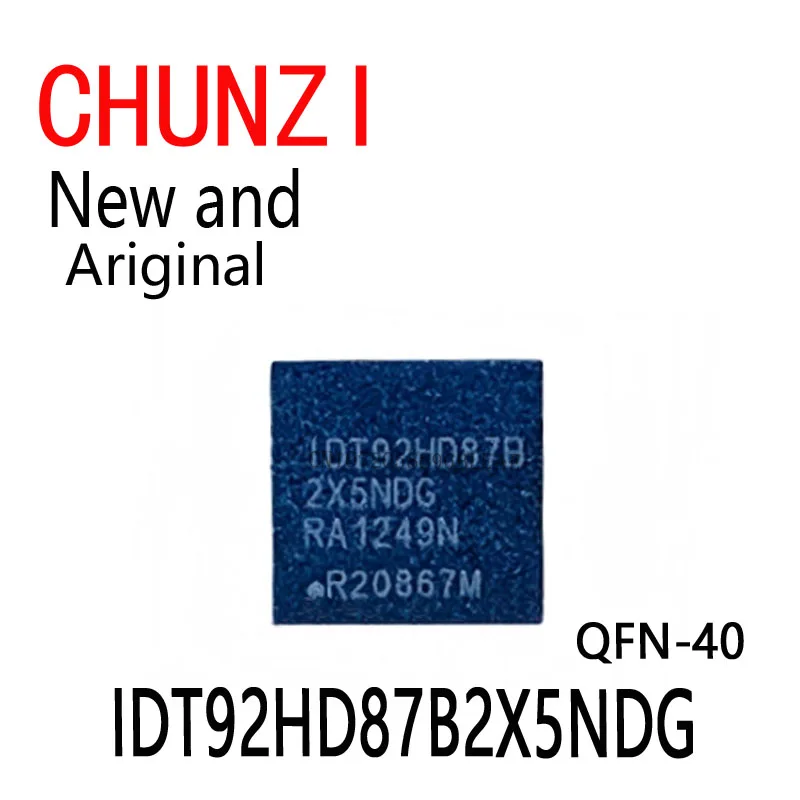 5 Stück Neu und Original CODEC+STEREO LAUTSPRECHERVERSTÄRKER+KAPPENLOS+LDO IDT92HD87B 2X5NDG 92HD87B2X5 92HD87 QFN-40 IDT92HD87B2X5NDG