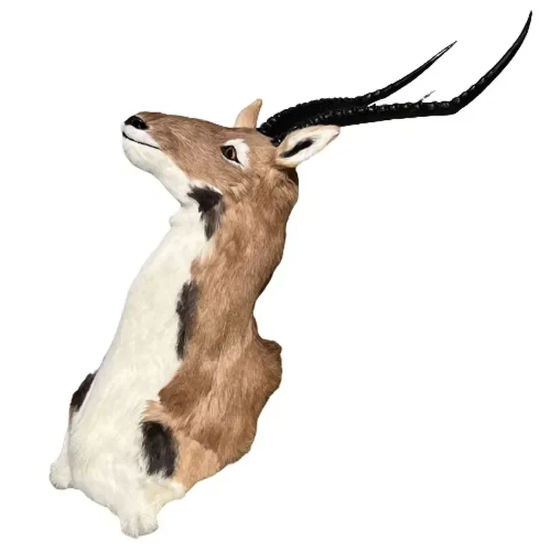 for Home Decor 3D Animal Head Wall Mounted Wolf Deer Mask Resin Sculpture Living Room Hotel Party Decoration Gift Custom