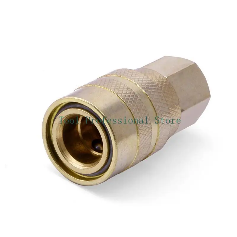 

57QF 5Pcs 1/4" NPT Brass Quick Coupler Hose Connector Fittings Tools Hot
