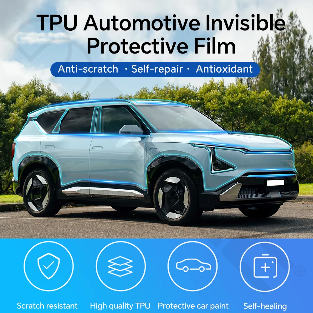 For KIA EV5 2024 2025 TPU Paint Protection Film Clear Bra Pre-cut PPF Car Body Anti-Scratch Resistant Repairable Invisible Cover