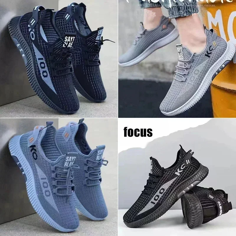 Net shoes a slip-on men's sports shoes net shoes breathable lazy shoes light soft sole casual shoes men's shoes new