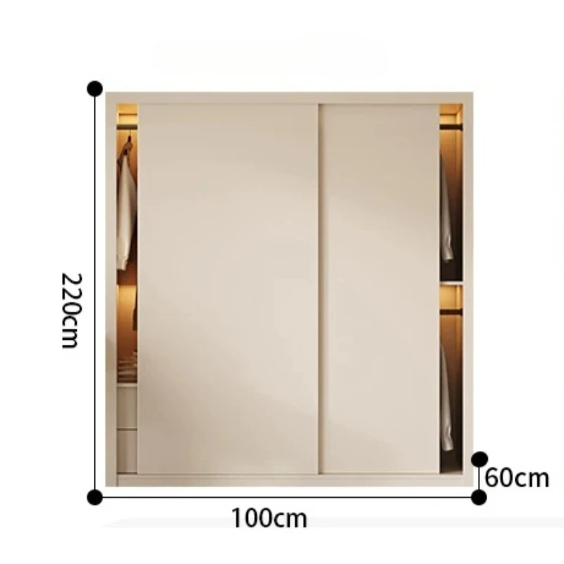 Retro French Wardrobe Sliding Rail Cabinets Corner Wardrobe Clearance Wooden Armadio Camera Da Letto Space Saving Furniture