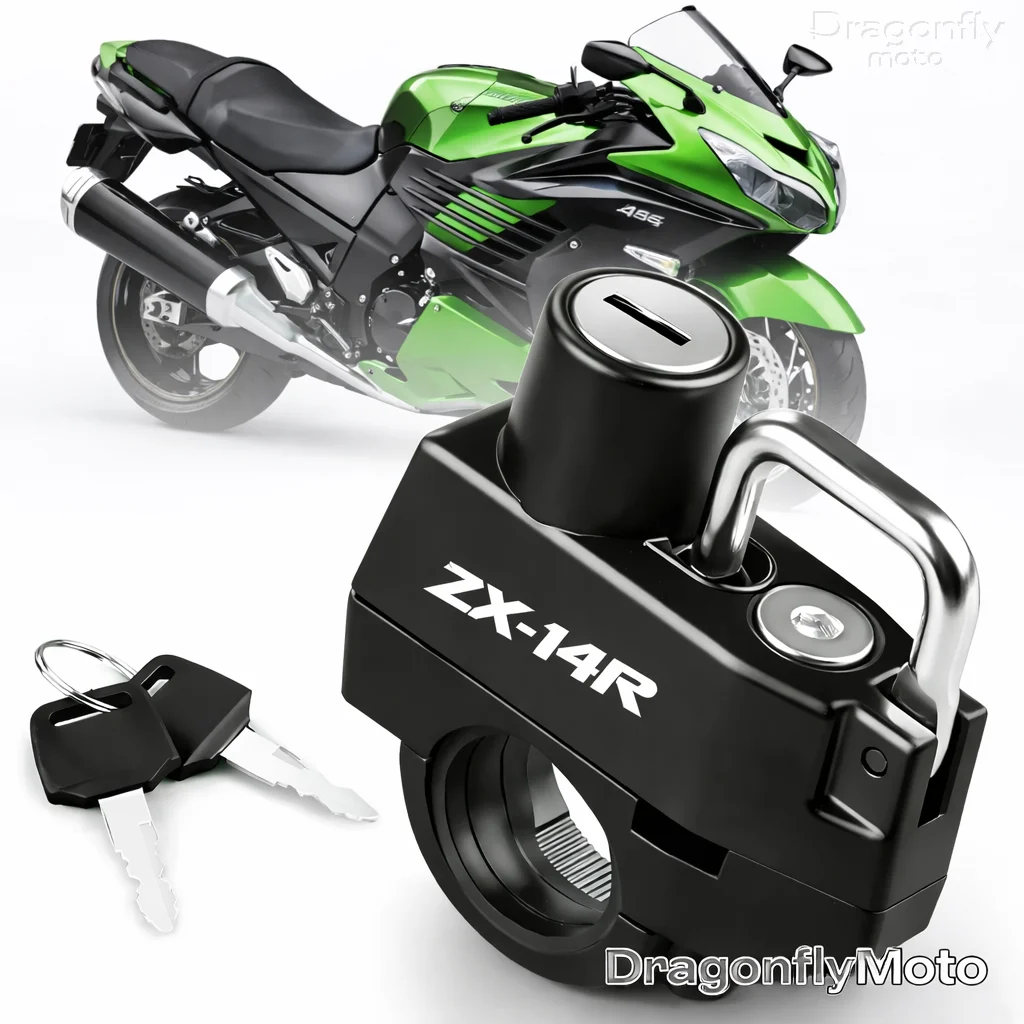 

Motorcycle Helmet Lock For Kawasaki ZX14R ZX 14R ZX14 R ZX 14 R 2006-2017 Anti-theft Locker Helmet Lock Locking Device Rustproof