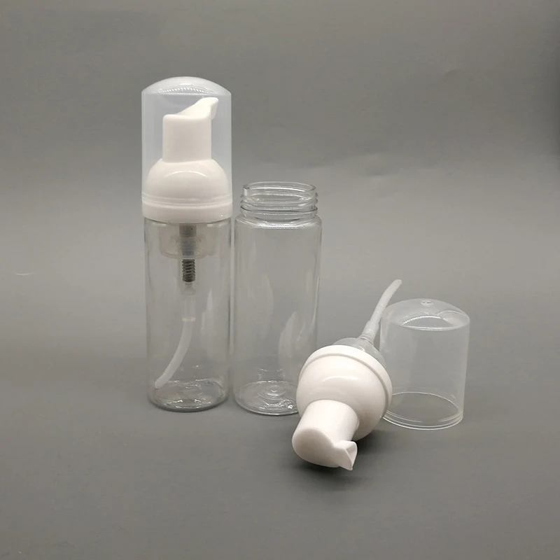 Confezione da 18 bottiglie con pompa in plastica per dispenser di schiuma da 50 ml, sapone vuoto portatile, bottiglia riutilizzabile per l'imballaggio di cosmetici per la pulizia da viaggio