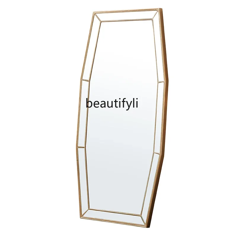 

American full body floor mirror clothing store fitting mirror thin clothing store household large mirror