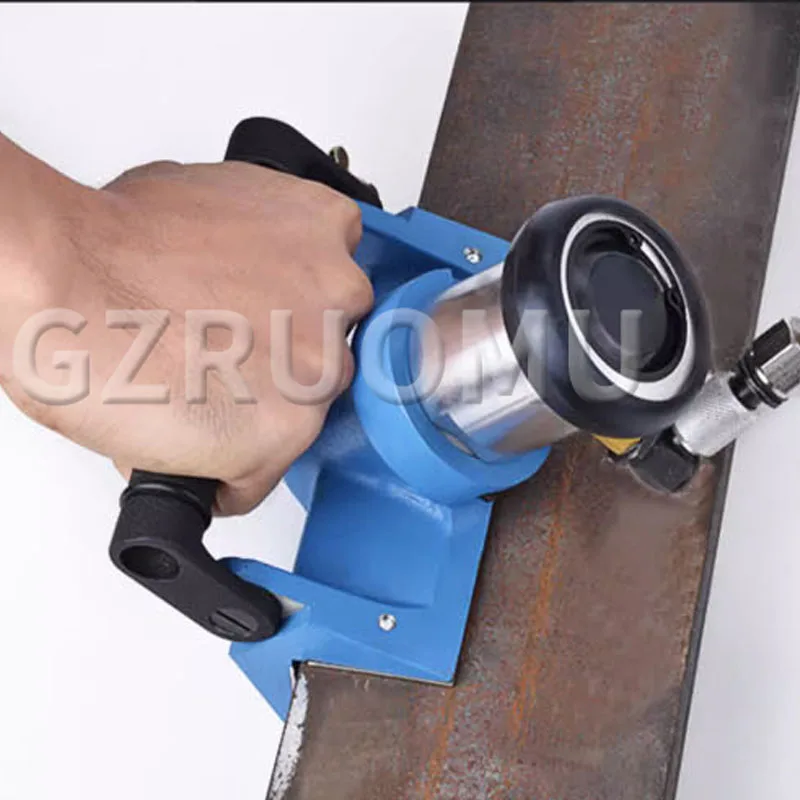 Pneumatic Straight Edge Chamfering Machine 90° Horizontal Fixed Deburring Trimming Tools Portable Metal Steel Chamfering Device