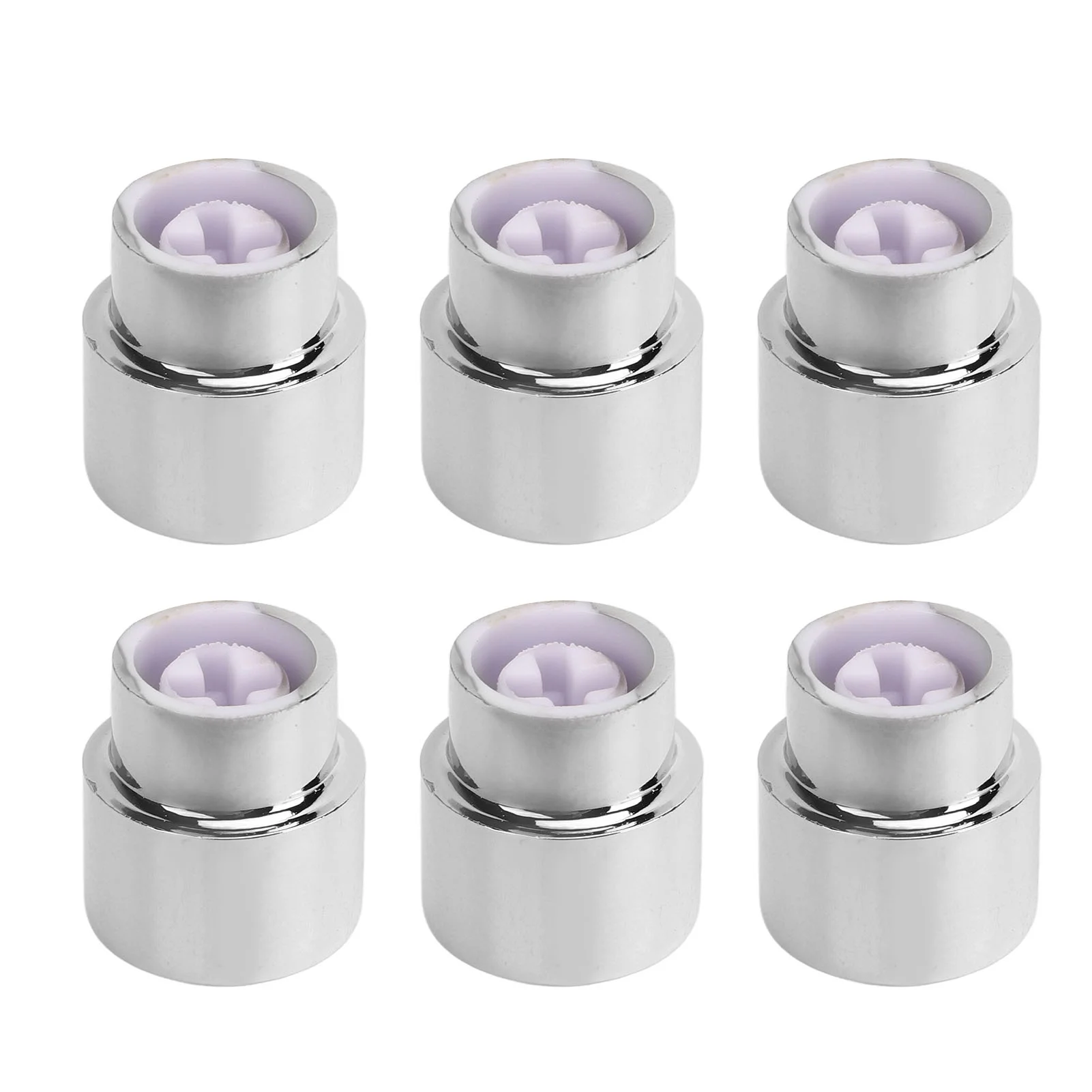 6PCS Guitar Barrel Switch Tip 5 Way Round Retro Plastic Silver Electric Guitar Pickup Switch Knob