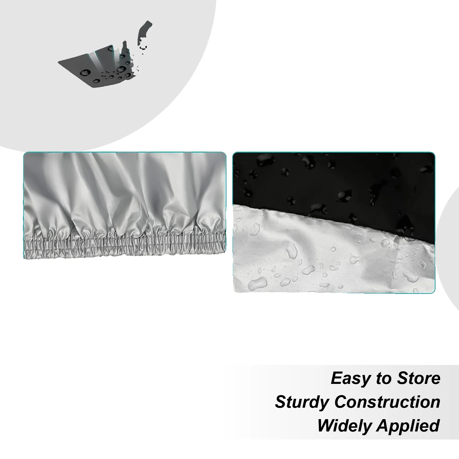 

Waterproof Motorcycle Covers Heavy Duty Motors Dust Rain Snow UV Protector Cover Indoor Outdoor Vehicle Shelter for Travel Beach