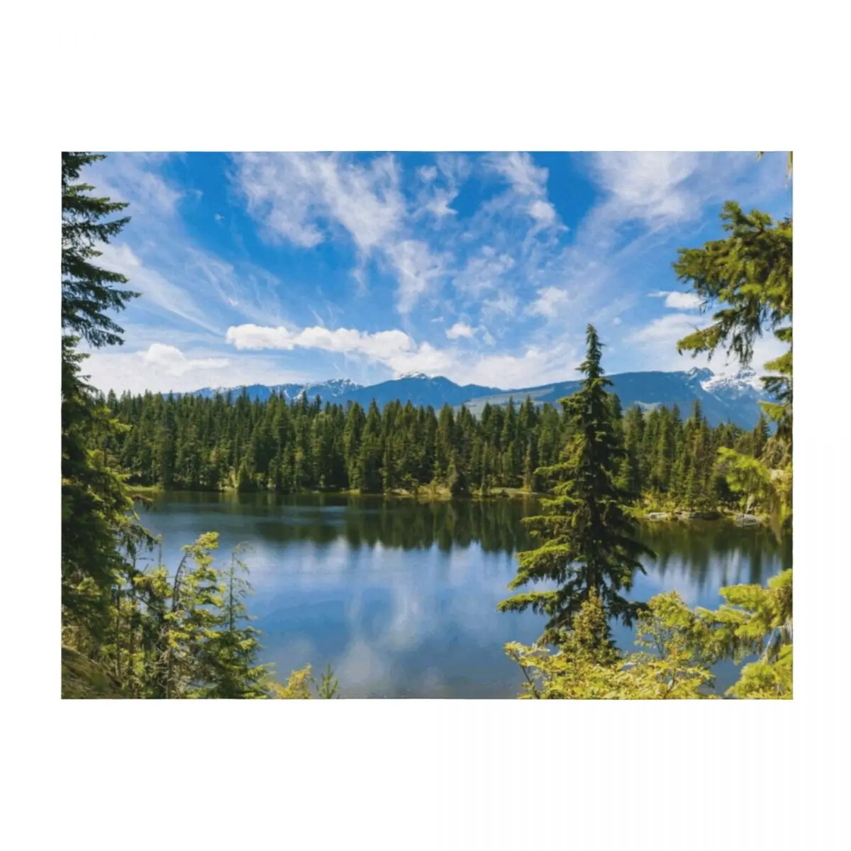 

Echo Lake, Revelstoke Throw Blanket Soft Plush Plaid Decorative Throw christmas decoration Moving Blankets