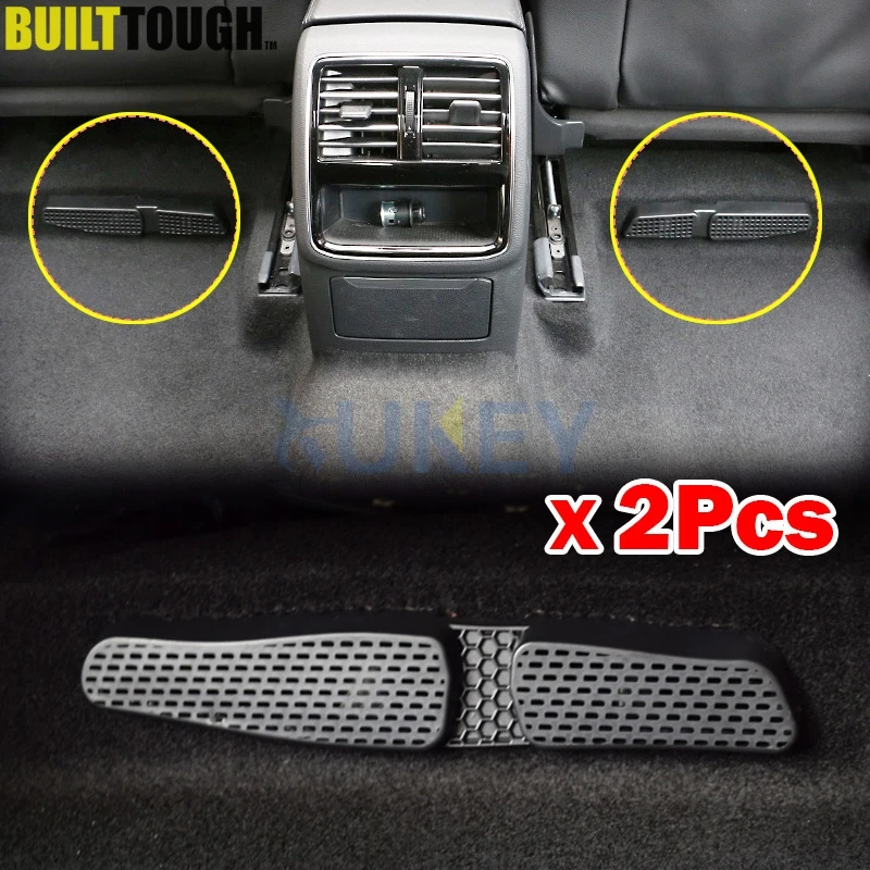 Accessories For AUDI Q2 2017 2018 2019 Seat Chair Below Footwell Air Condition AC Heater Vent Outlet Molding Cover Kit Trim 2Pcs