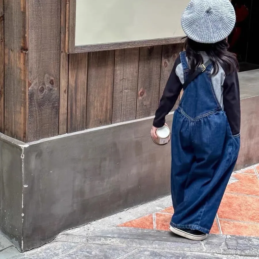 Children Denim Suspender Jumpsuit Autumn Kids Clothing for Boys Girls