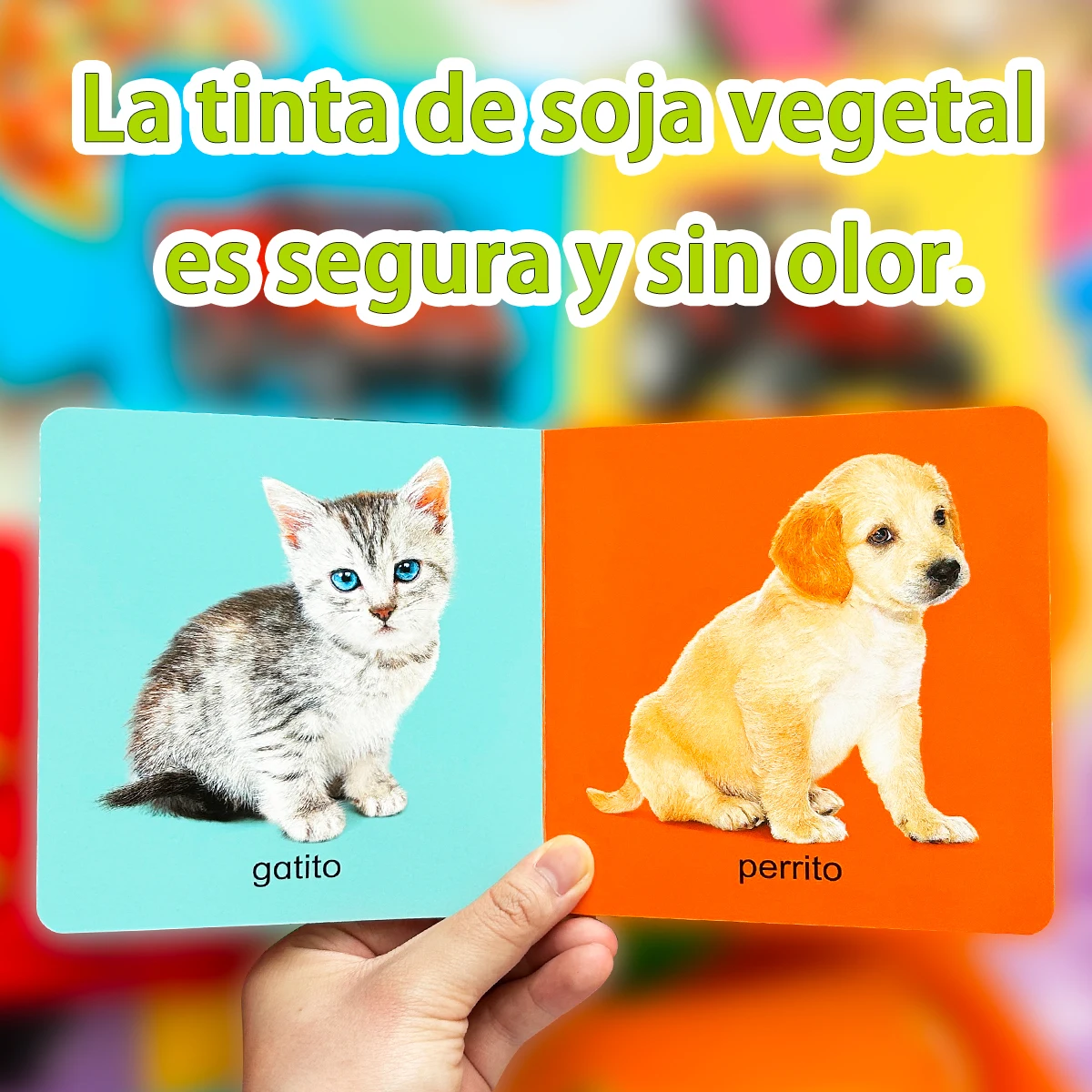 10 Spanish cognitive cards for quick recognition and memorization of words, promoting early language development. Learning Gifts