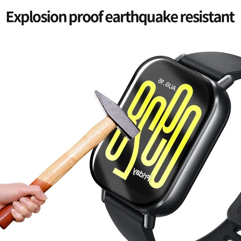 1-6PCS 9D Full Screen Protector For Xiaomi Redmi Watch5 Active 4 3 Tempered Glass HD  Anti-scratch Smartwatch Protector Film