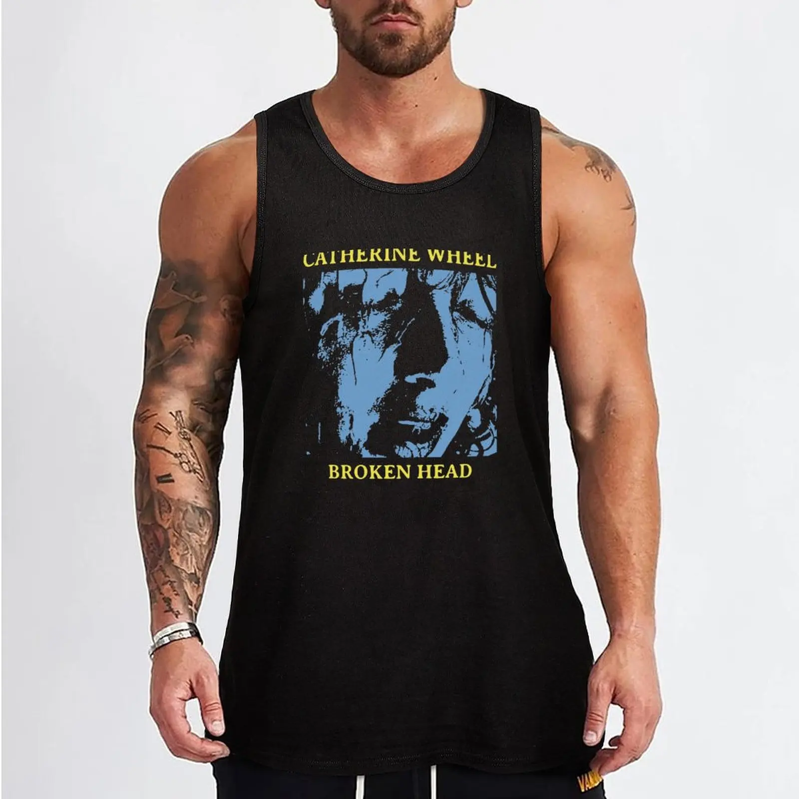 Catherine wheel // broken head Tank Top Men's gym clothing sleeveless shirt man gym