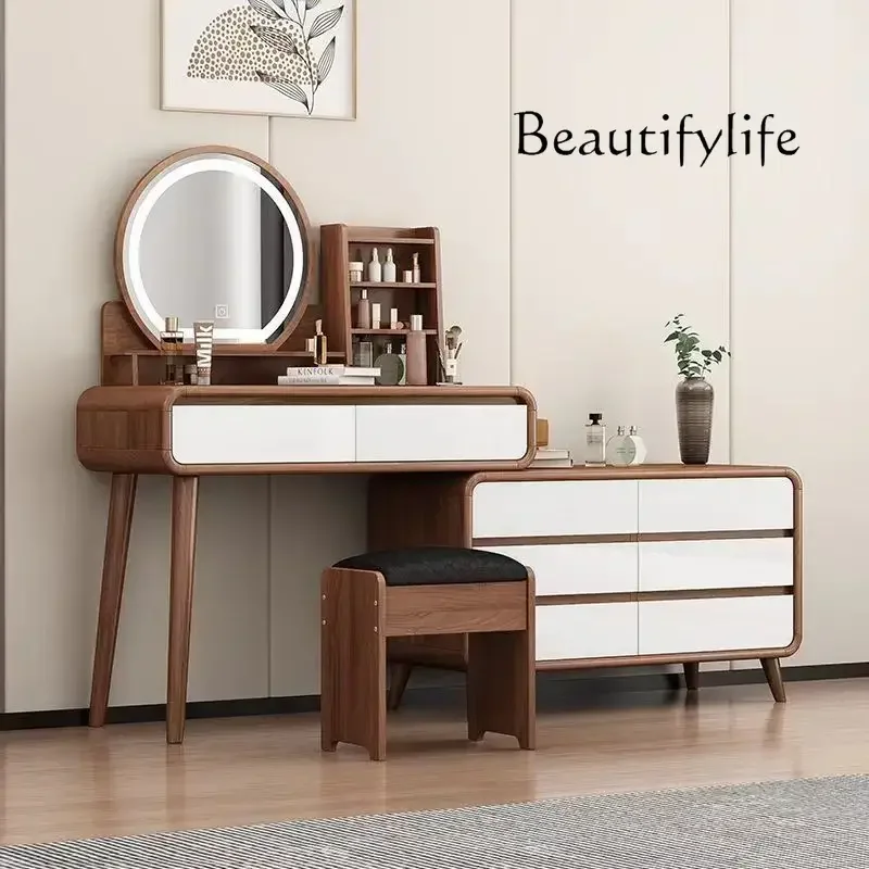 SM Service Dresser Drawer Vanity Desk Storage Organizer Bedroom Mirror Children's Dressing Table Korean Vestidores Trendy Furnit