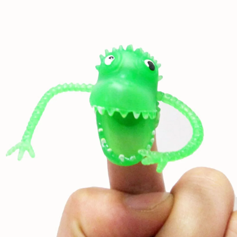 12Pcs Big Plastic Dinosaur Finger Puppets Kids Party Decorations Storytelling Props Rewards Fun Animals Finger Puppets