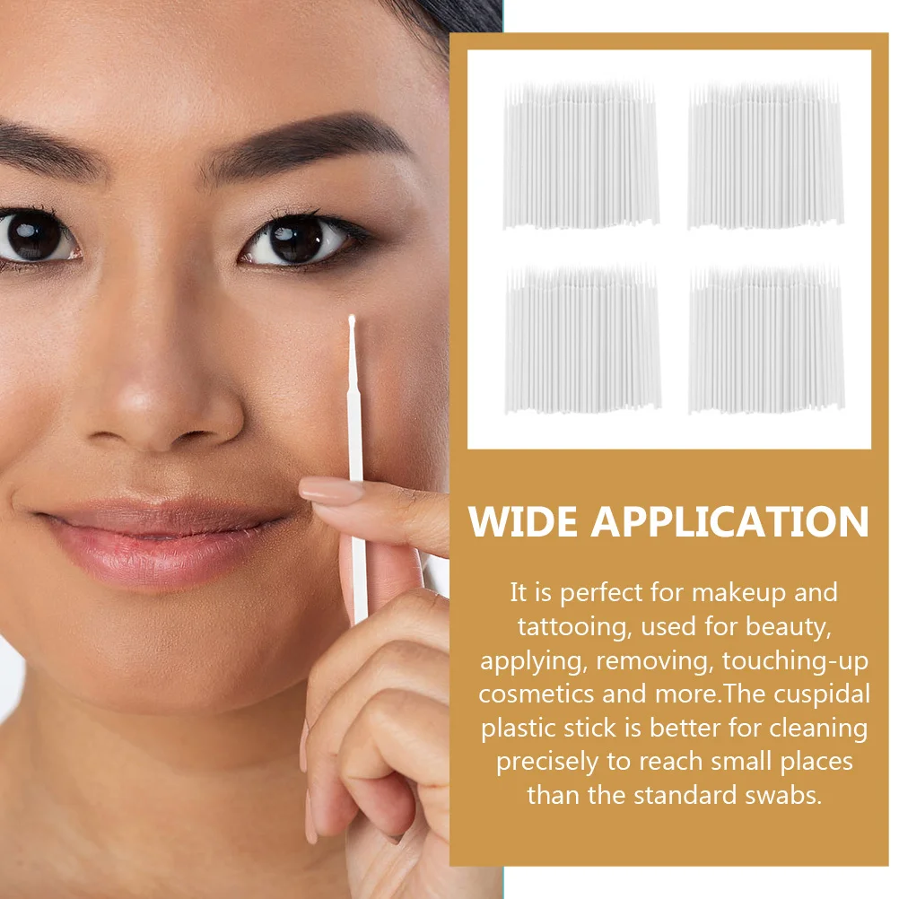 

4pcs Disposable Beauty Sticks 4 Packs Oral Applicator For Cosmetology Dentist Acid Reagents Liquid Medicine Application Swabs