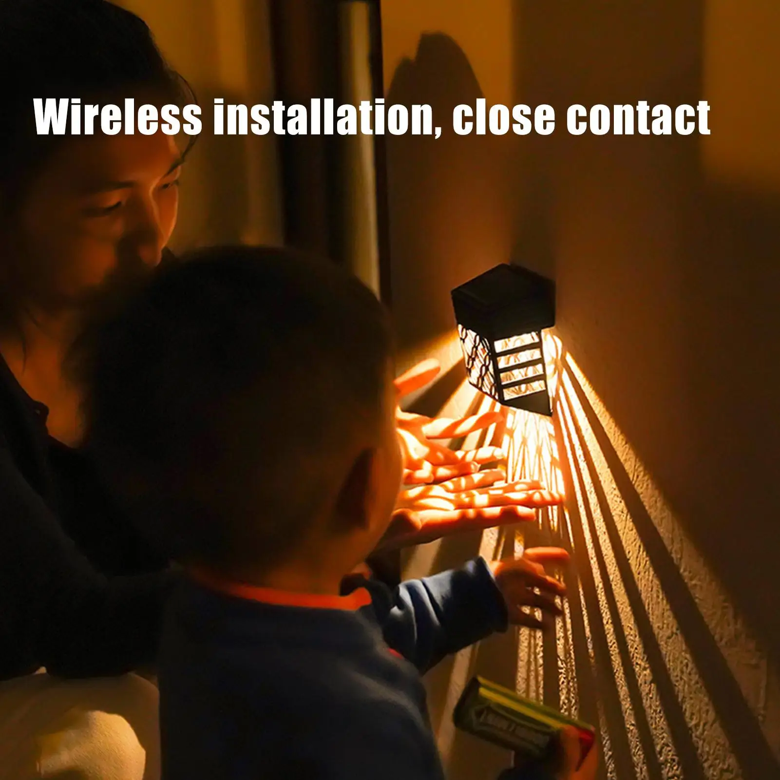 

2-х шт. солнечные настенные светильники для забора, ступенчатые палубные светильники, полый дизайн, настенный светильник для сада, заднего двора, забора, передней двери, дорожки