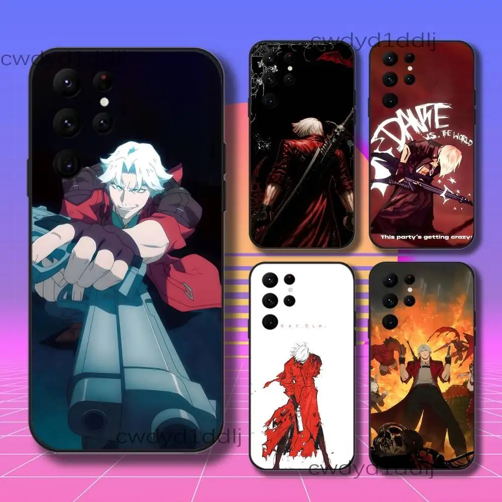 D-Dante D-Devil May Cry 5 Phone Case For Samsung S10,S21,FE,S21 ,S26,S25,S24,S23,Ultra,S9,S22,Plus Black Shell Cover