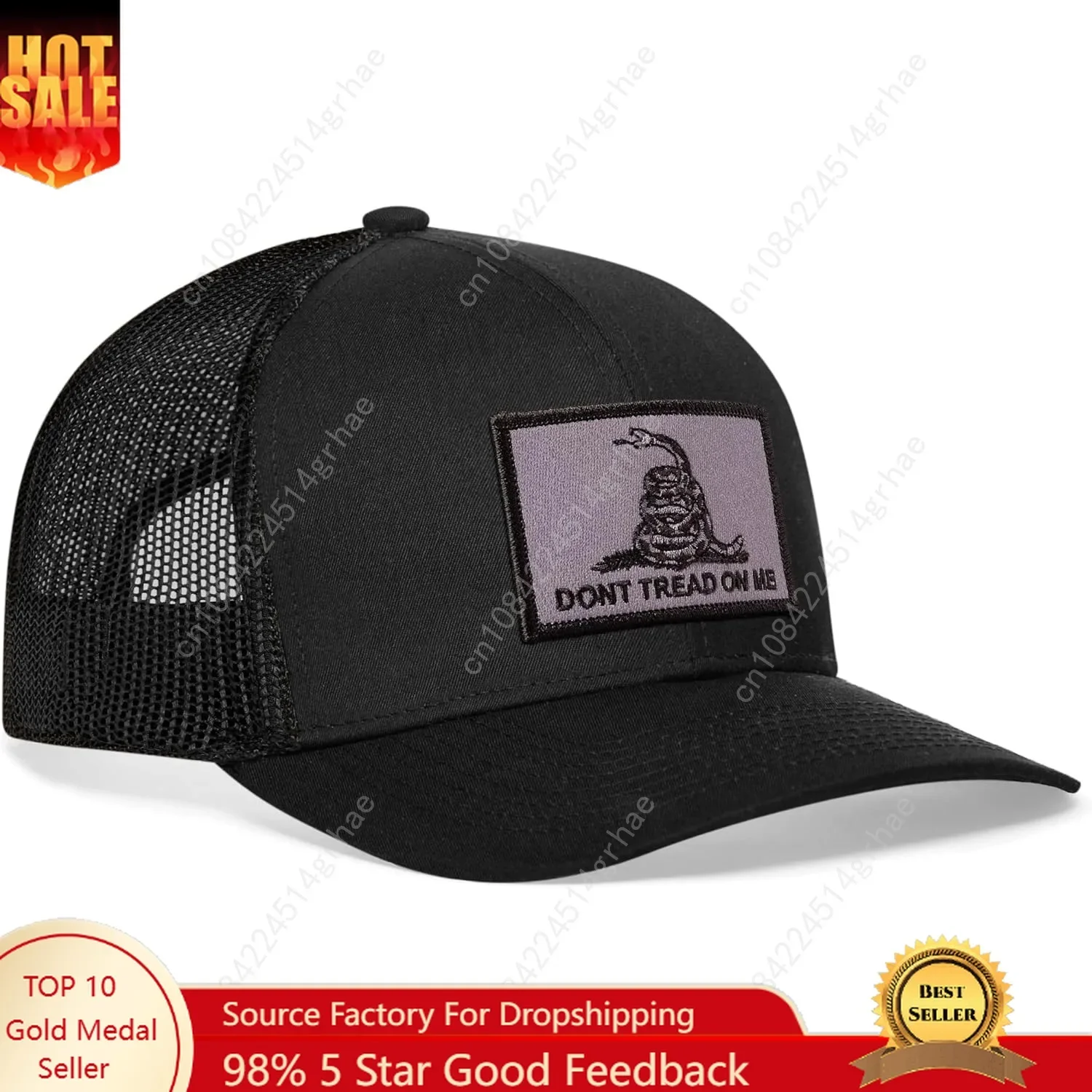 قبعة Dont Tread on Me - قبعة بيسبول لسائقي الشاحنات بعلم Gadsden للرجال والنساء، قبعة جولف قابلة للتعديل