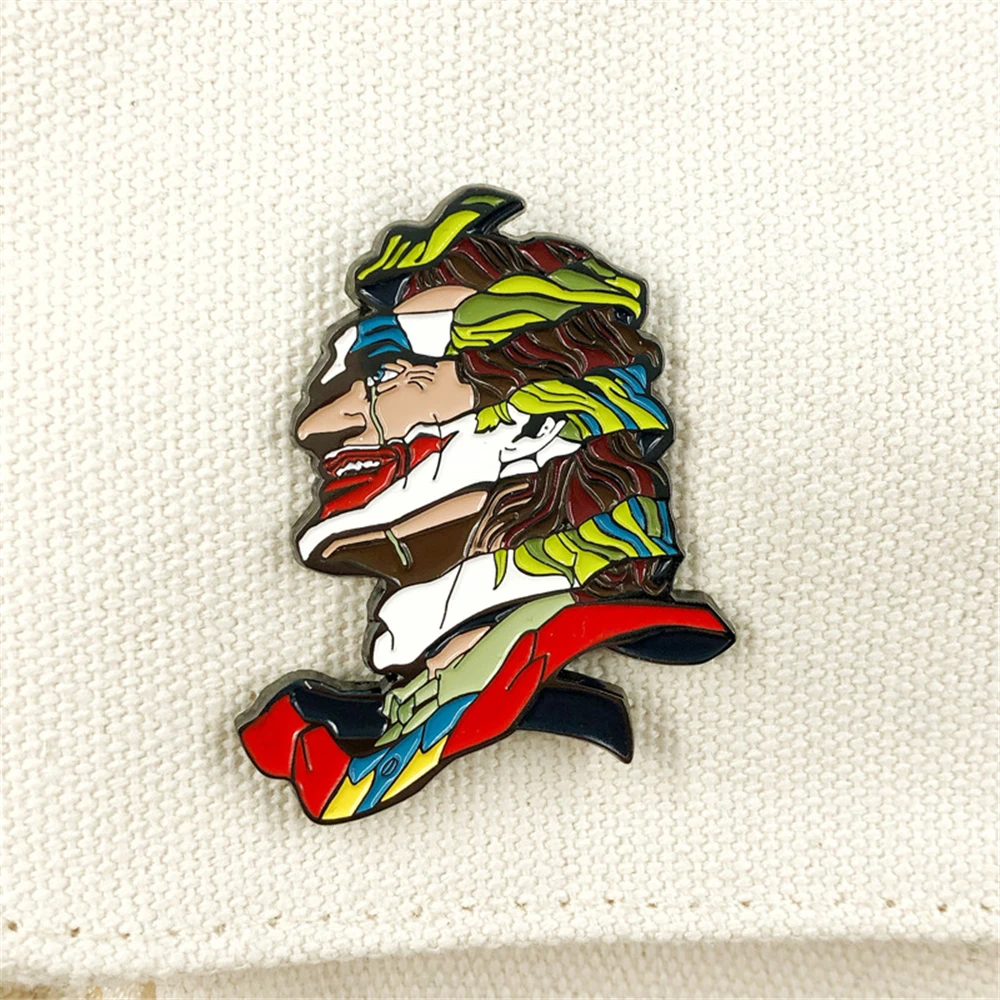 Game Joaquin Clown Cosplay Cartoon Costume Metal Badge Pin Alloy Brooch Props Gift