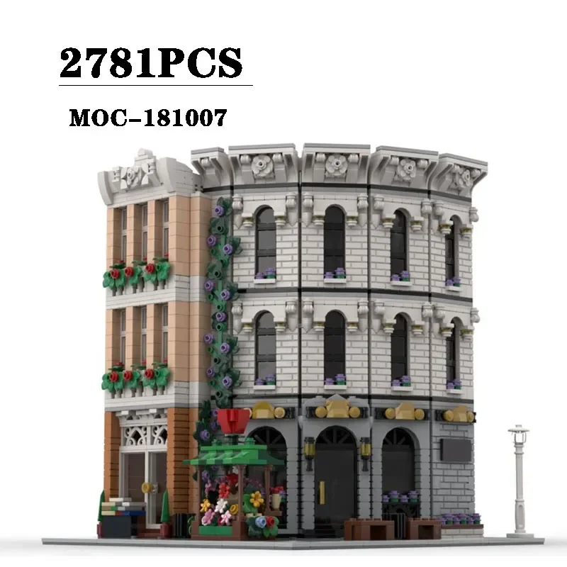 บล็อกตัวต่อ MOC- 181007   Modular Construction Bank Assembly รุ่น 2781 ชิ้นเด็กปริศนาการศึกษาวันเกิดคริสต์มาสของเล่นของขวัญ