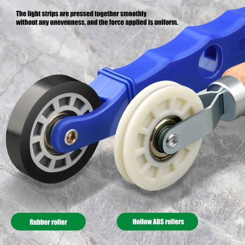 LED Tape Light Strips Installation Roller with Double Wheel Pressing