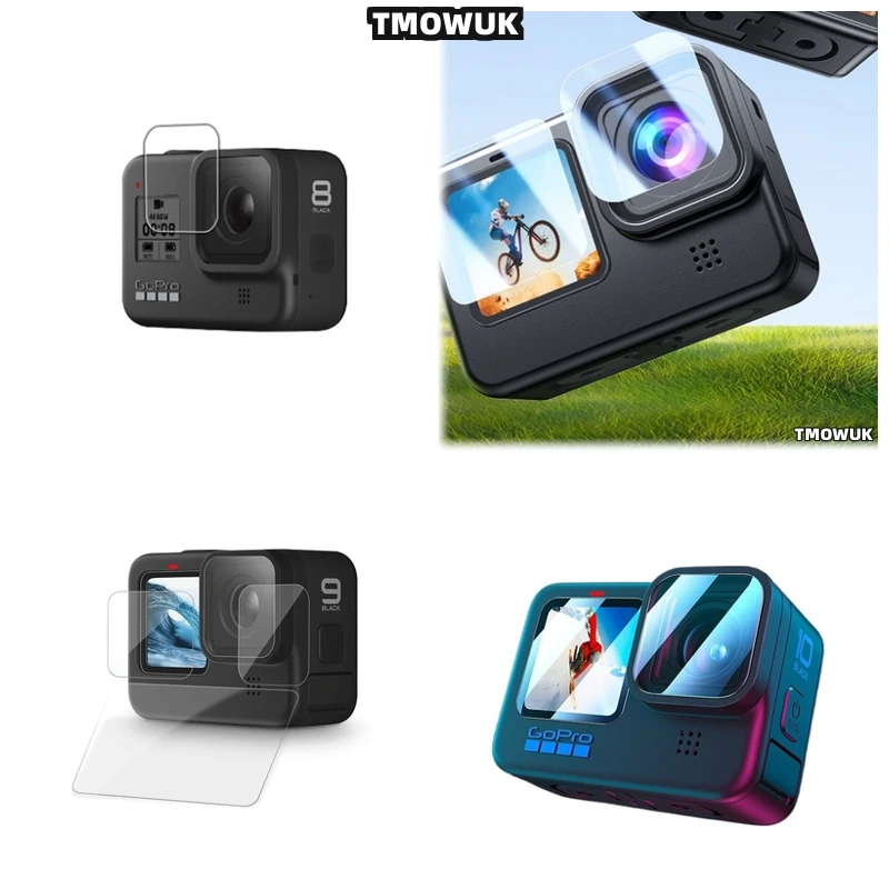 

For GoPro Hero12 11 10 9 Edge-to-Edge Protection, Seamless Fit Tempered Glass