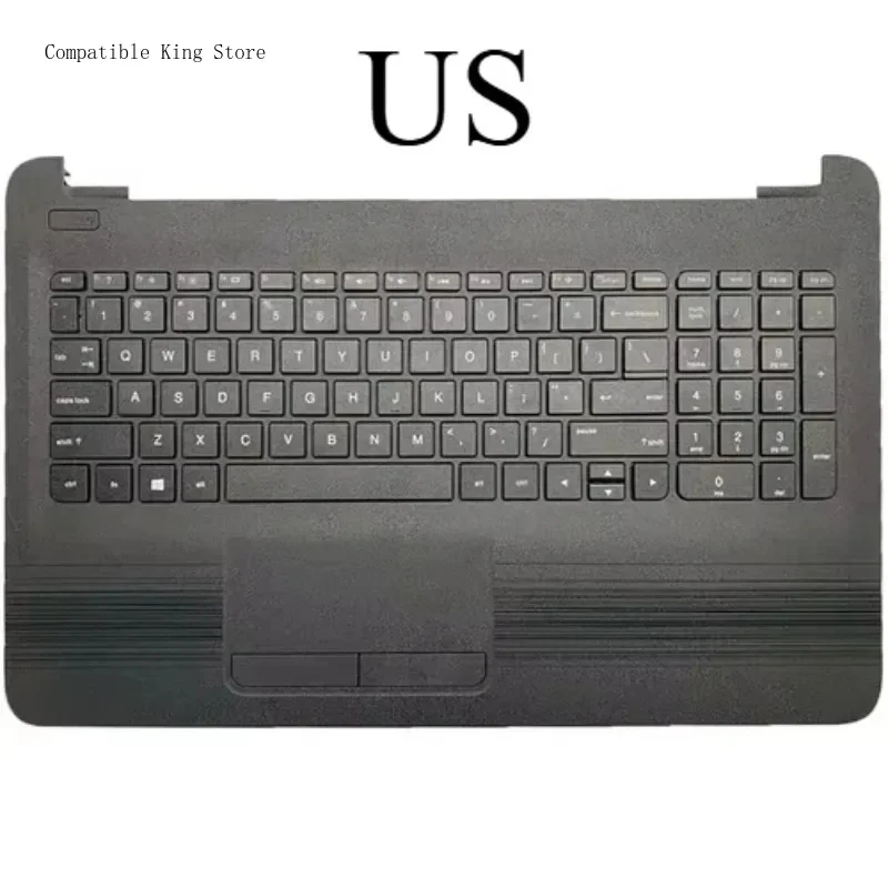 P NEW for HP 15-AY 15-AC 15-AF 15-BA TPN-C125 250 255 G4 G5 Laptop US Keyboard Palmrest Upper Cover Top Case 855027-001