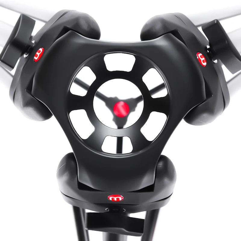 Miliboo MTT606 حامل ثلاثي للسفر فقط 2.9 كجم وزن سائل هيدروليكي لتخميد الفيديو لكاميرا SLR DSLR الرقمية لوحة QR الإضافية