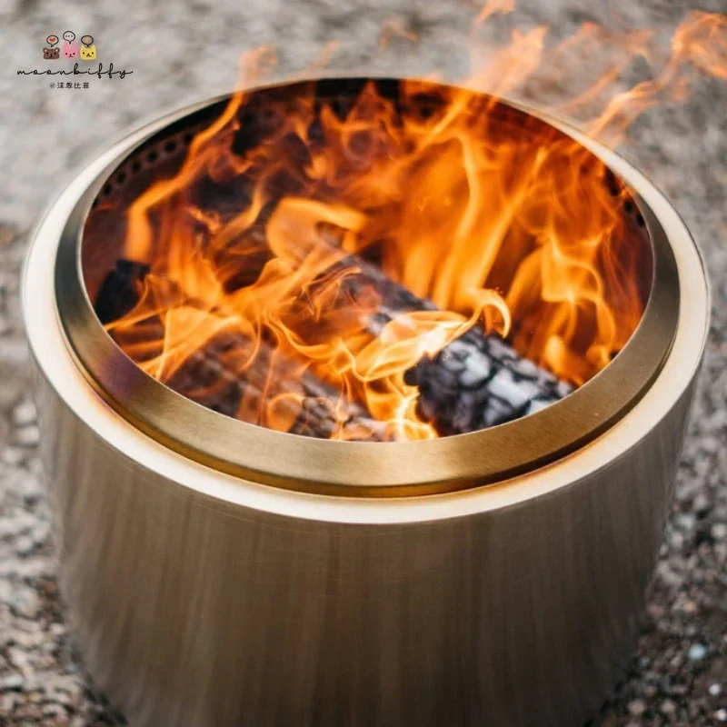 Hot Selling Bonfire Fire Pit, Smokeless, Small Integrated, Stainless Steel, Outdoor Camping Firewood Stove, Portable Firebowl