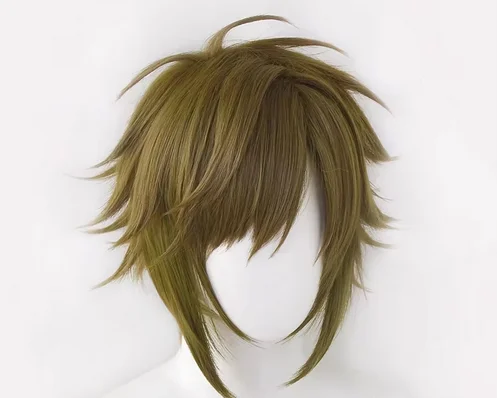 Anime Game Wig Yamato Nikaido Cosplay Hair Leader Green Short Synthetic Heat Resistant Wig Comiket Role Play Adult