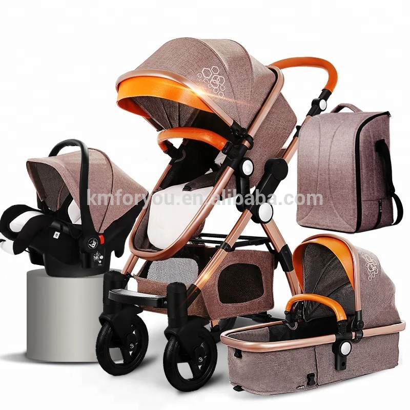 2021 Good Quality With Hot Selling Baby Stroller And Baby Car Seat 3 In 1 Baby Carriage