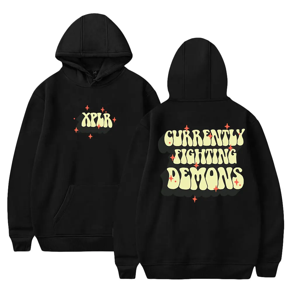 

XPLR Sam & Colby Fighting Demons Hoodies, moletom casual, streetwear estilo engraçado, pulôveres estampados, inverno