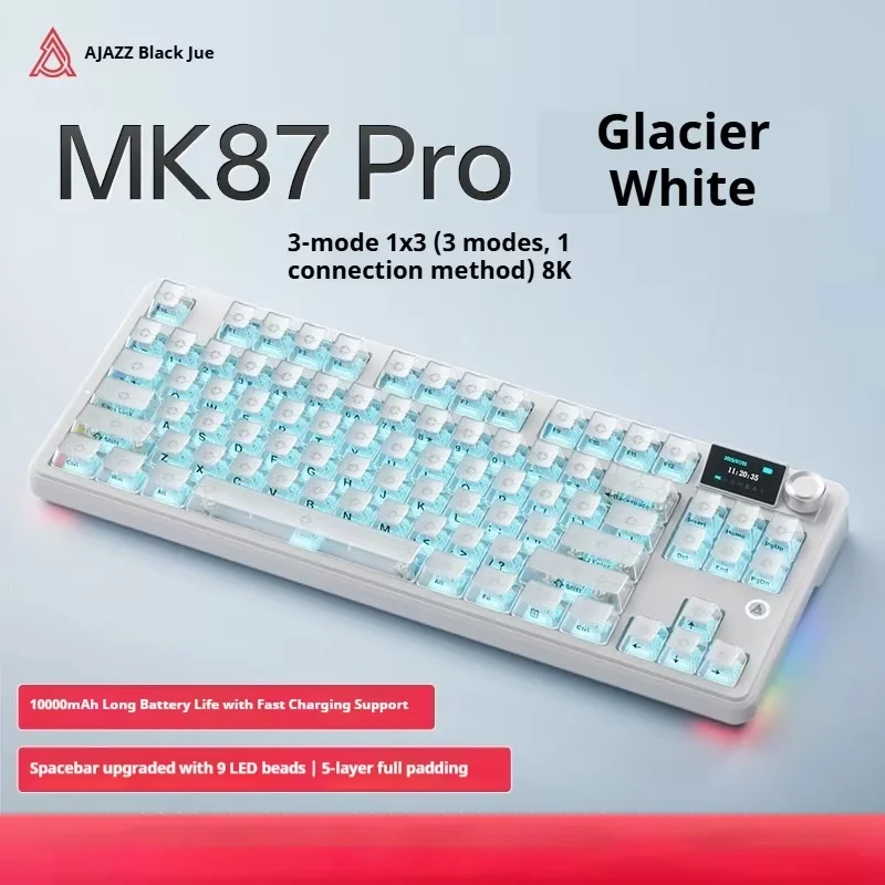 AJAZZ MK87 PRO ワイヤレス トライモード メカニカルキーボード 87キー