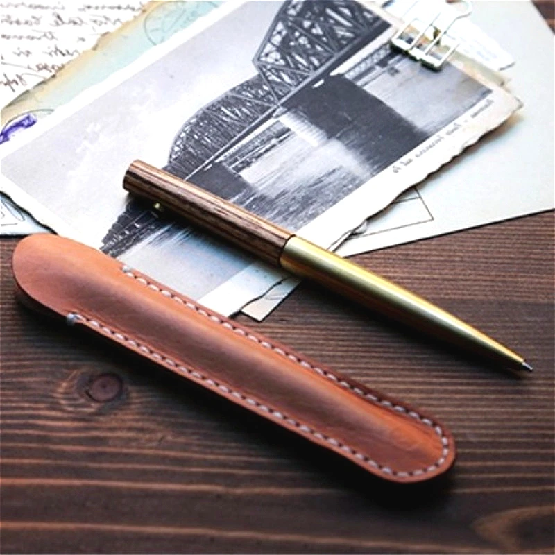 ปากกาลูกลื่นดีไซน์หรูหราไม้พะยูง + ทองเหลือง รุ่น Unexpected Design Time Series สีดำ 0.7 มม. ปากกาเจลคอลเลคชั่นไฮเอนด์ พกพาสะดวก น่ารัก