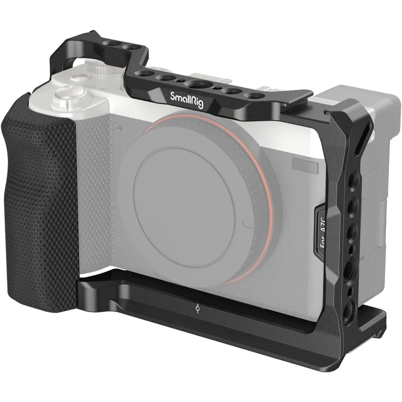 

Full Cage with Silicone Side Handle for Sony A7C, Comes with Locating Holes for ARRI