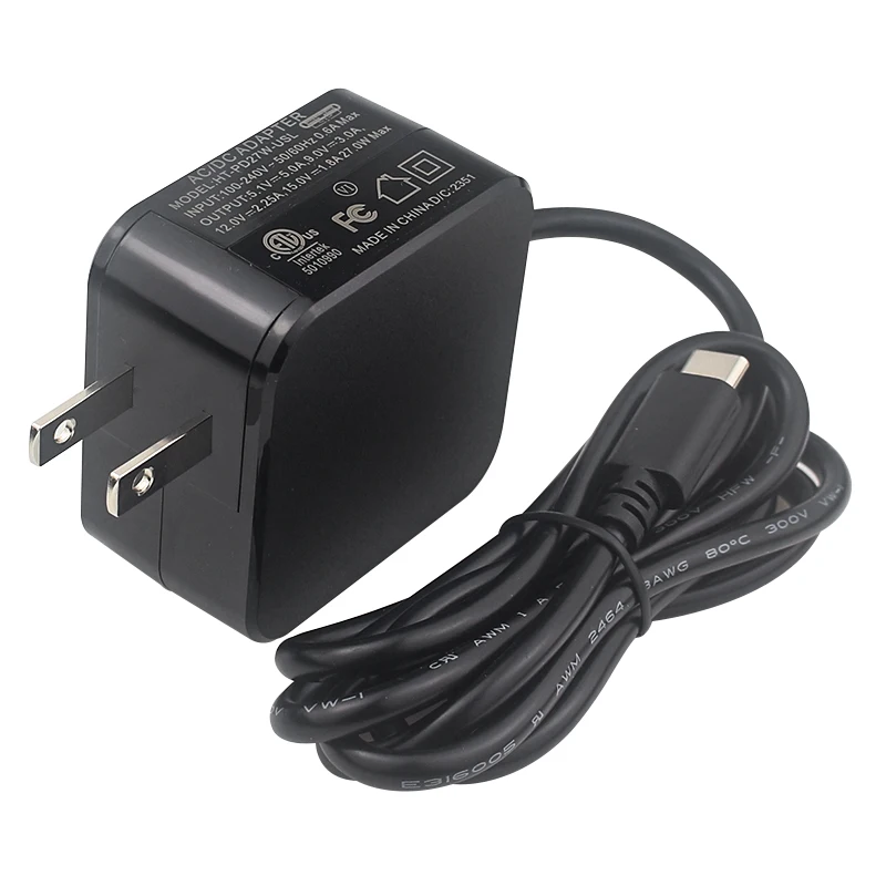 PD 27W Raspberry Pi 5-voeding 5,1V 5A USB Type-C-poort Voedingsadapter EU US UK-stekker voor RPI 5 Orange Pi 5 Pro Max Ultra 4A
