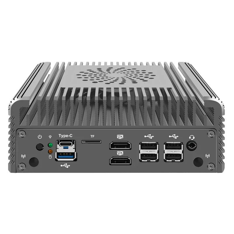 12th Isabel Intel i3 N305 N100 Mini PC 2 * 10g waste + 2 * I226-V 2.5g LAN WIN11 2 * NVME 2 * HD DDR5 جهاز توجيه ناعم مع مروحة كمبيوتر صغير